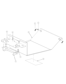Floor Panel Assembly Diagram and Parts List for M48-KW 53BB5DAV750-19-HP Cub Cadet Lawn Tractor